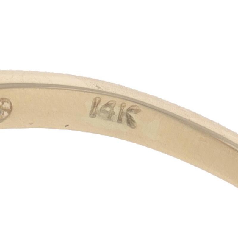 Bague en or jaune saphir et diamant - 14k Oval 1.94ctw Floral en vente 2