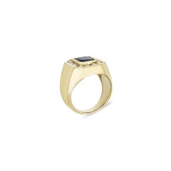 Yellow Gold Sapphire & Diamond Ring 1.25ct