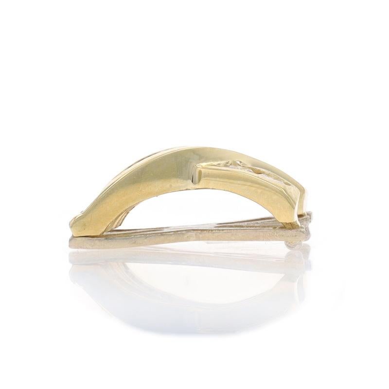 Taille ronde Or jaune Saphir Diamant X Crossover Omega Enhancer Pendant - 14k Squ .60ctw en vente