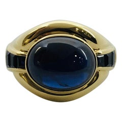 Yellow Gold Sapphire Ring Band