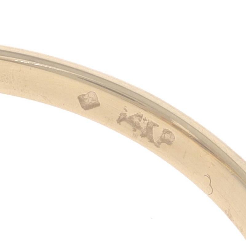 Anello con doppio diamante e zaffiro in oro giallo - 14k Ovale 1,89ctw in vendita 1
