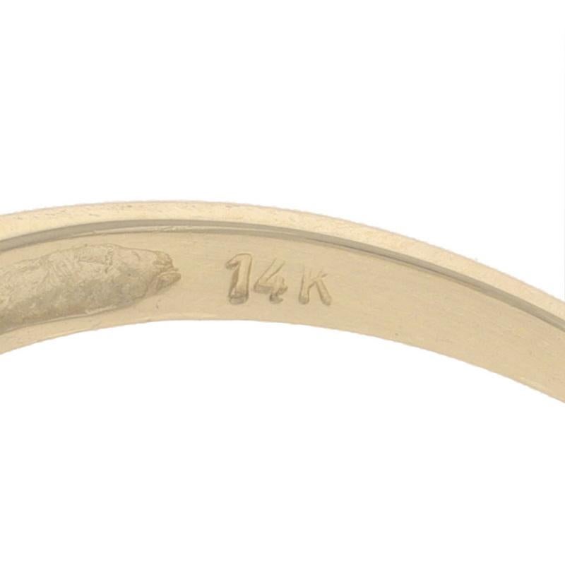Anillo Solitario Zafiro Oro Amarillo - 14k Ovalado .37ct en venta 2
