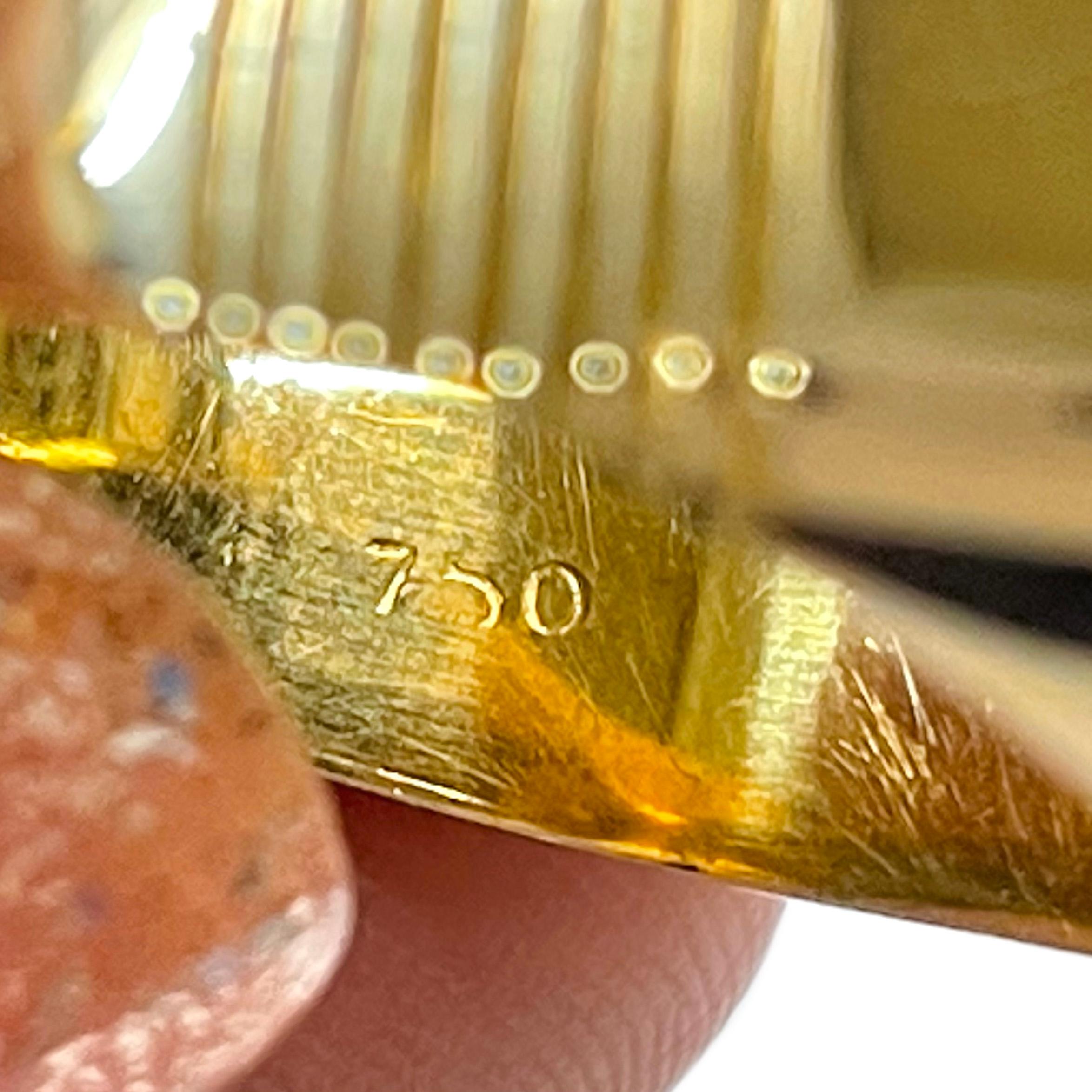 Gelbgold Sardonyx Ring mit breitem Band für Damen oder Herren im Angebot