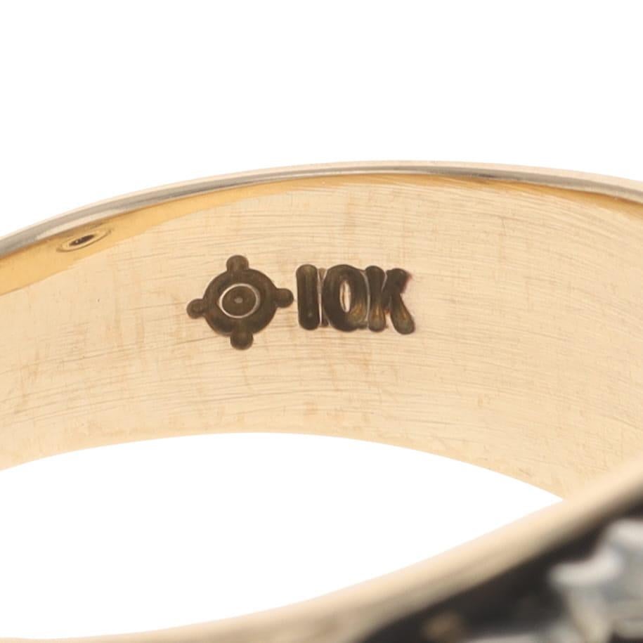 Bague en or jaune Scottish Rite 32nd Degree - 10k Dia .55ct SZ 10 1/4 Masonic en vente 4