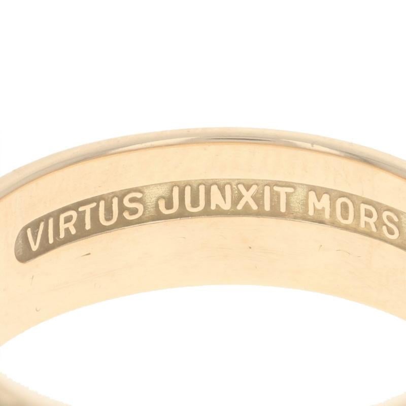 Yellow Gold Scottish Rite Men's 32nd Degree Ring - 14k Enamel Masonic Symbols For Sale 6