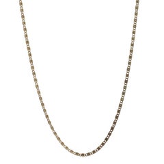 Yellow Gold Scroll Chain Necklace 18" - 14k Spiral Snail