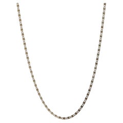 Yellow Gold Scroll Chain Necklace 18" - 14k Spiral Snail