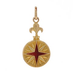 Yellow Gold Sea Pines Charm - 14k Hilton Head, South Carolina