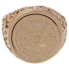 Yellow Gold Seal Ring USA