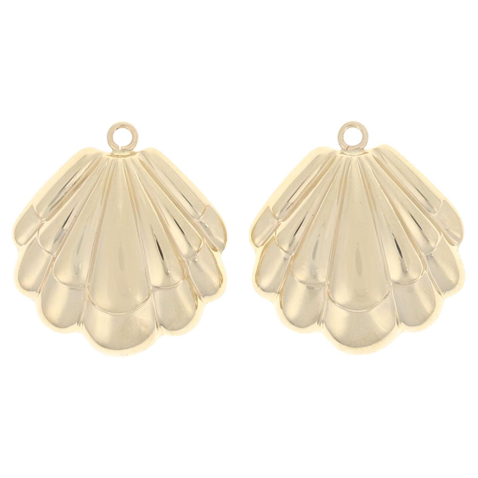 Yellow Gold Knot Stud Earring Enhancers with Pearl and Ball Stud Set