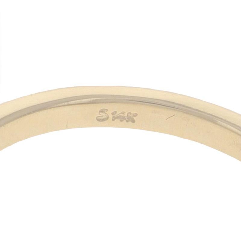 Yellow Gold Semi-Mount Engagement Ring - 14k for ~7.4mm Round Solitaire For Sale 3