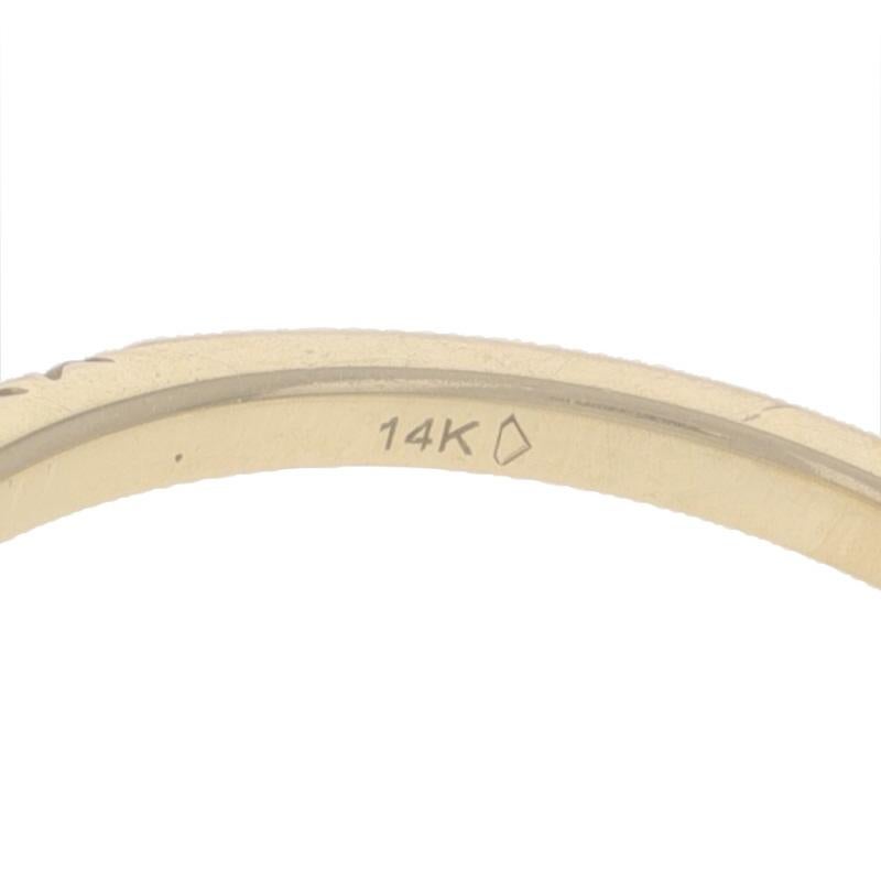 Yellow Gold Semi-Mount Engagement Ring 14k Round .25ctw CZ Cathedral fits ~7.5mm For Sale 2