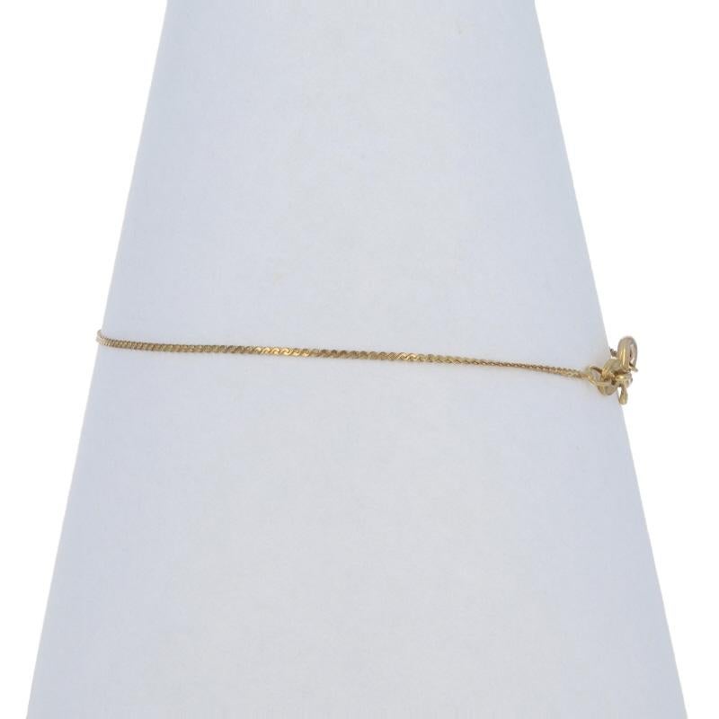 Bracelet en or jaune avec chaîne serpentine 7