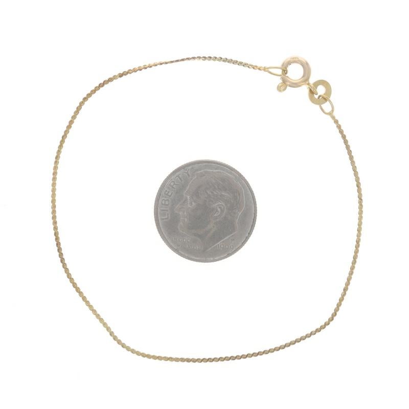 Bracelet en or jaune avec chaîne serpentine 7