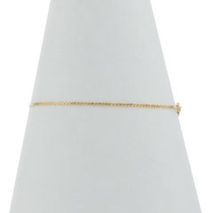 Yellow Gold Serpentine Chain Bracelet 8" - 14k