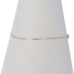 Yellow Gold Serpentine Chain Bracelet 9" - 14k