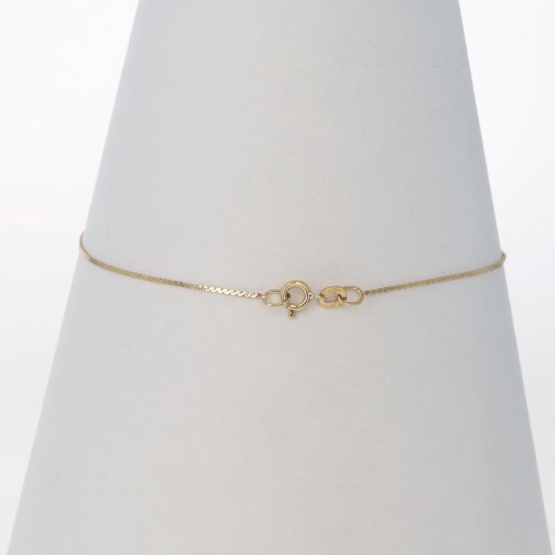 Bracelet en or jaune avec chaîne serpentine - 14k Pour femmes en vente
