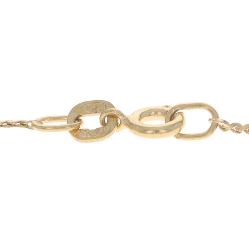 Bracelet en or jaune avec chaîne serpentine - 14k en vente 2
