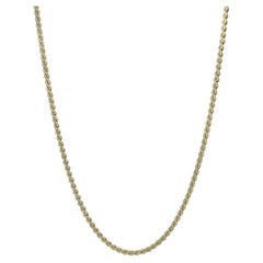 Yellow Gold Serpentine Chain Necklace 15 1/2" - 14k
