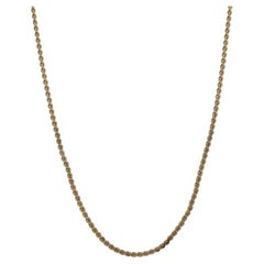 Yellow Gold Serpentine Chain Necklace 15 1/4" - 14k