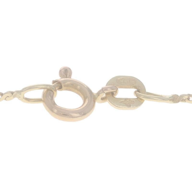 Women's Yellow Gold Serpentine Chain Necklace 15