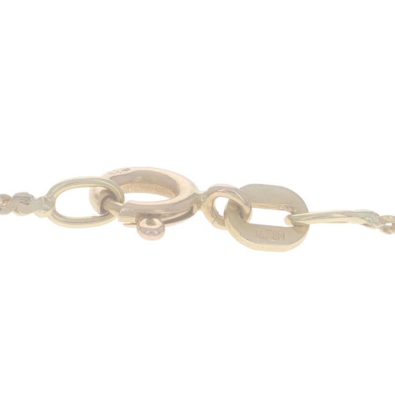 Yellow Gold Serpentine Chain Necklace 15