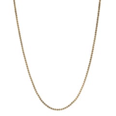 Yellow Gold Serpentine Chain Necklace 16 1/2" - 14k