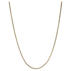Yellow Gold Serpentine Chain Necklace 16 1/2" - 14k