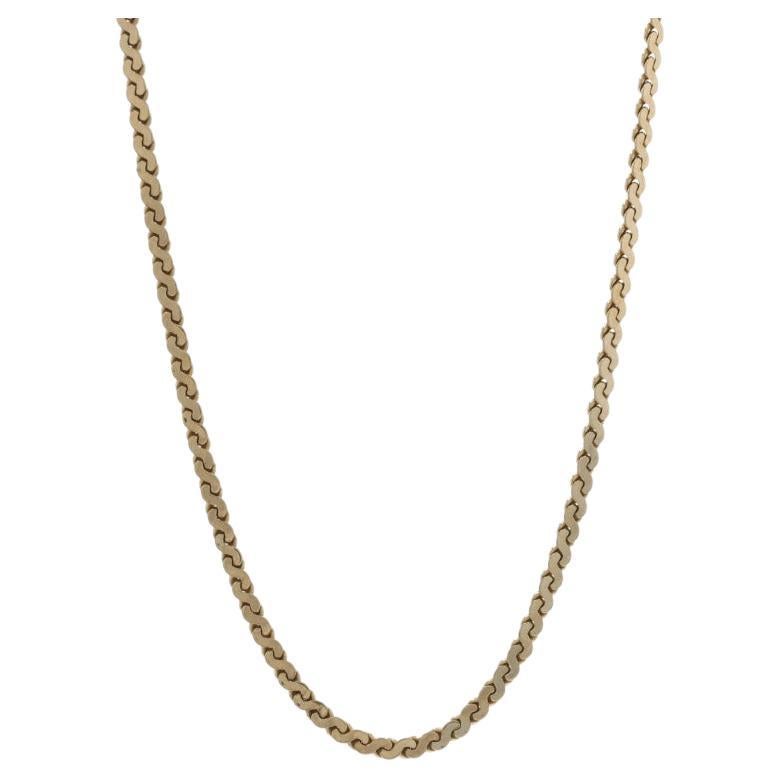 Collar Cadena Serpentina Oro Amarillo 16 1/2" - 14k