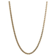 Yellow Gold Serpentine Chain Necklace 16 1/2" - 14k