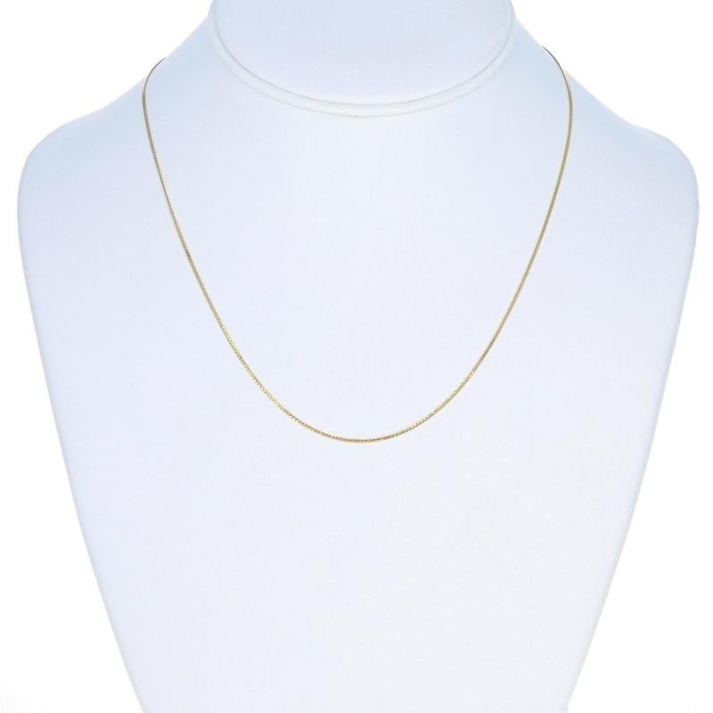 Collier à chaîne serpentine en or jaune 17 1/2