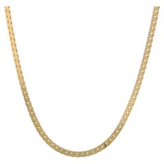 Gelbgold Serpentinenkette Halskette 19 3/4" 14k