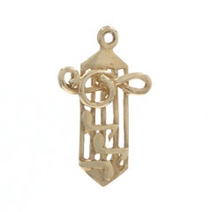 Yellow Gold Sheet Music Pendant - 14k Treble Clef Notes