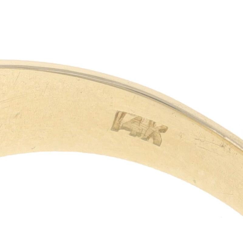 Yellow Gold Signet Men's Ring - 14k Engravable Oval For Sale 3