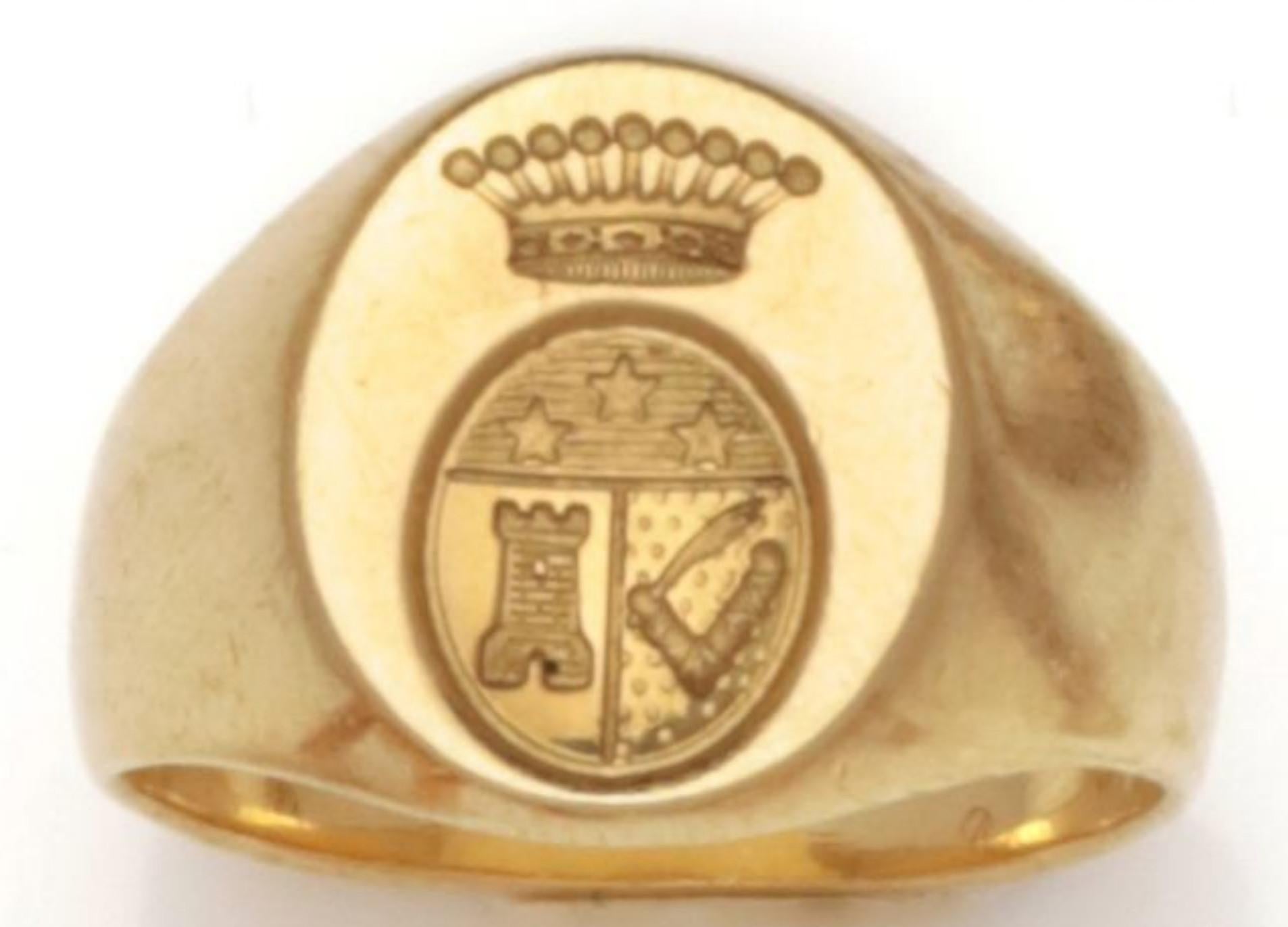 Napoleon III Yellow Gold Signet Ring