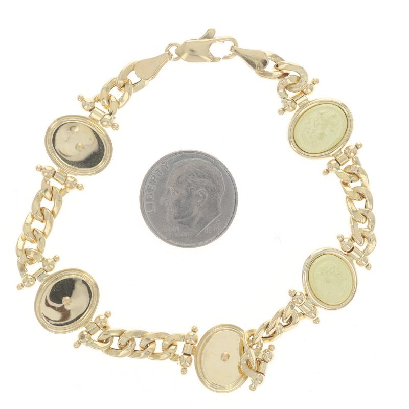 Gelbgold Silhouette Station Armband 7 1/4