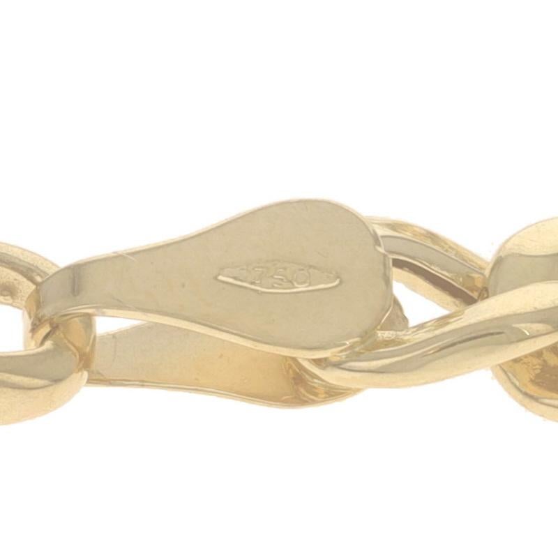 Gelbgold Silhouette Station Armband 7 1/4