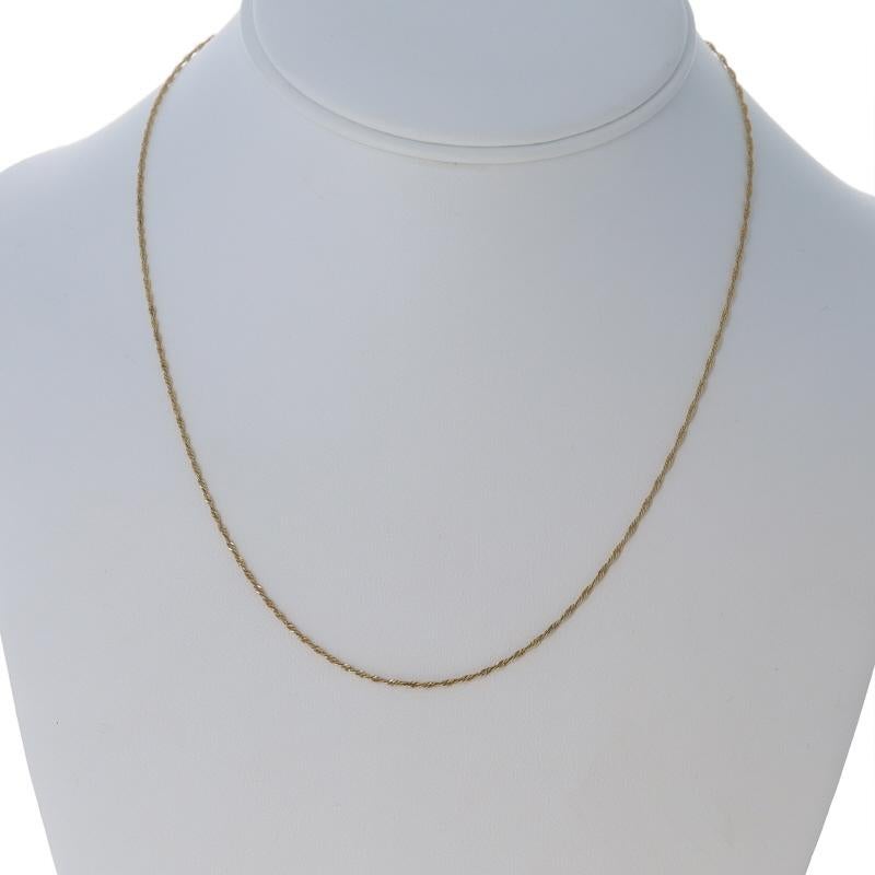 Collana a catena Singapore in oro giallo da 18