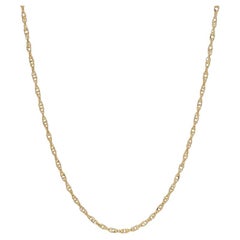 Collier de chaîne Singapour en or jaune 18" - 14k