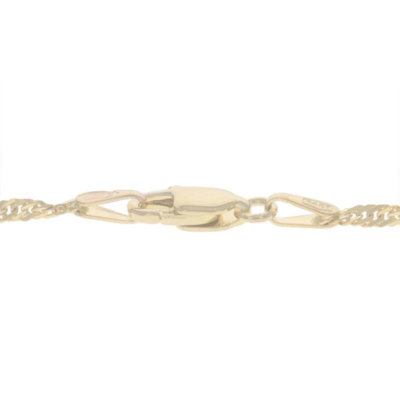 Women's Yellow Gold Singapore Chain Necklace 18