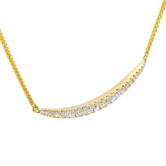Yellow Gold Smile Necklace