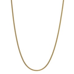Yellow Gold Snake Chain Necklace 14" 14k