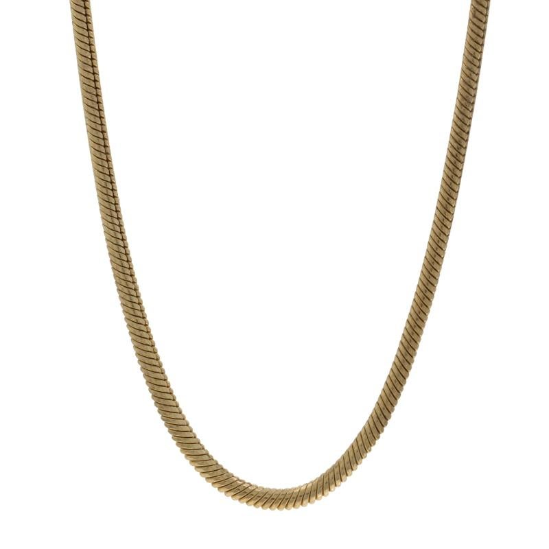 Donna Collana con catena a serpente in oro giallo da 16 1/4