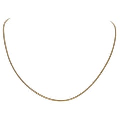 Collana con catena a serpente in oro giallo da 16 1/4" - 14k