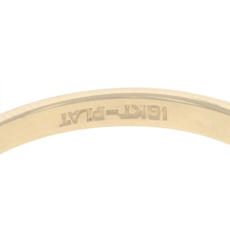 Bague de fiançailles solitaire en or jaune 18k Brilliante ronde .25ct Bague de promesse en vente 3