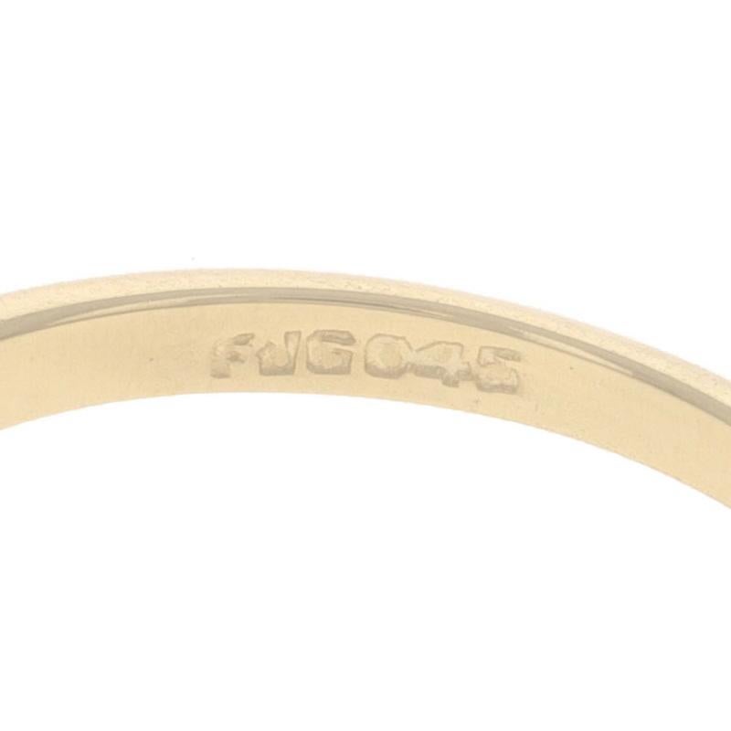 Bague de fiançailles solitaire en or jaune 18k Brilliante ronde .25ct Bague de promesse en vente 4