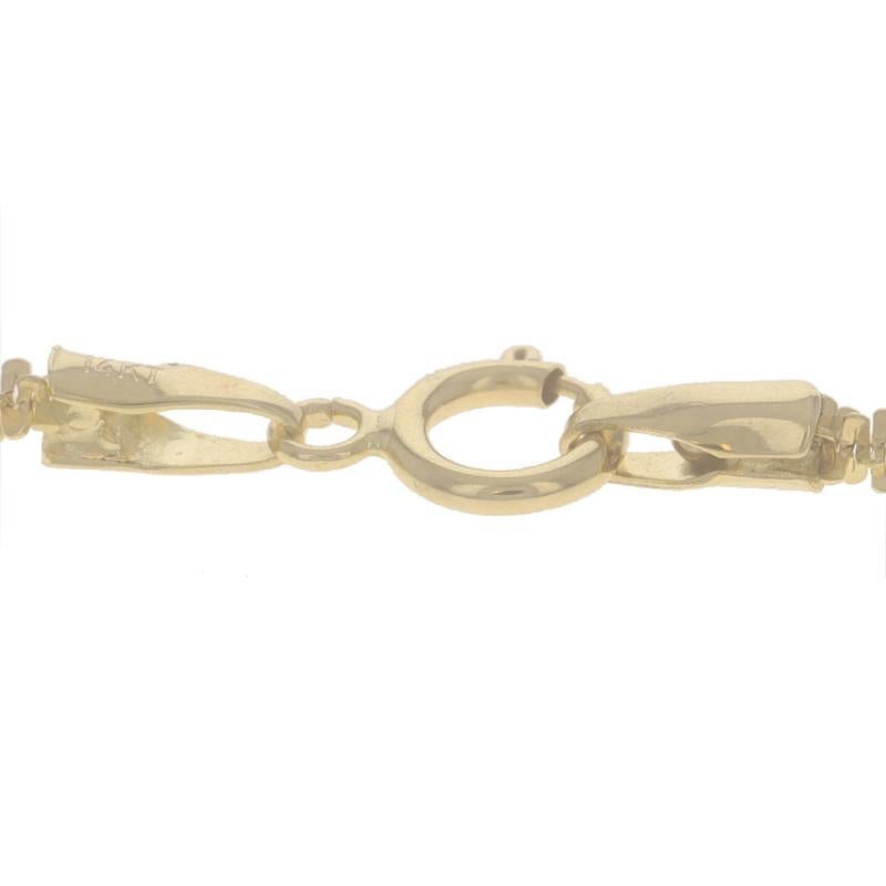 Collana a catena in oro giallo con scintille da 16