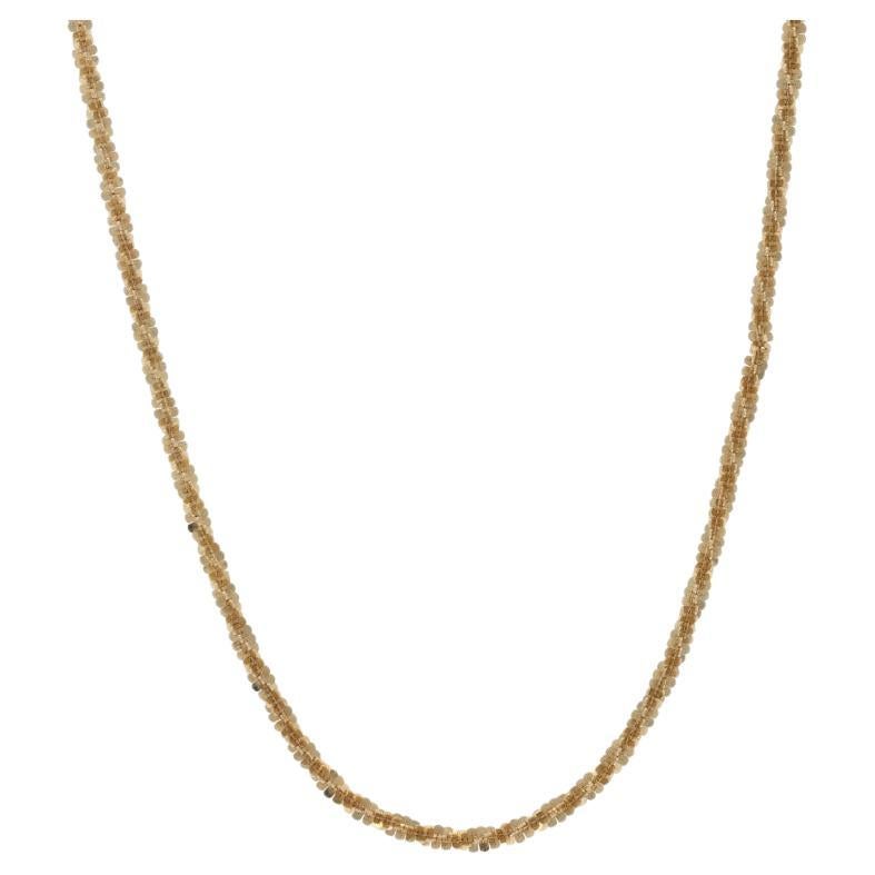 Collier en or jaune avec chaîne étincelante 23" - 14k