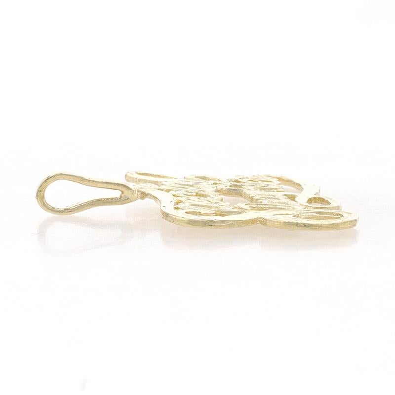 Yellow Gold Special Daughter Pendant - 14k Keepsake In Excellent Condition In Greensboro, NC