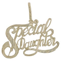 Yellow Gold Special Daughter Pendant - 14k Keepsake